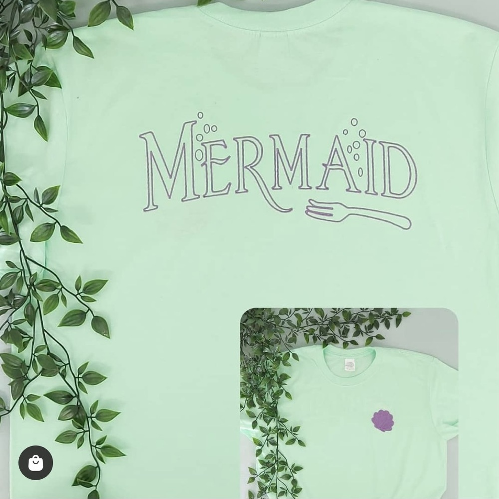 🆕 Disney The Little Mermaid Ariel Inspired Mermaid Short Sleeve T-Shirt, NWOT